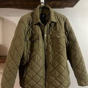Bronco Quilted Olive Green Men's Jacket